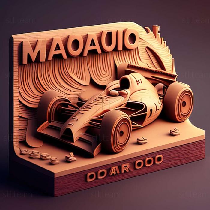 3D model Super Monaco GP game (STL)